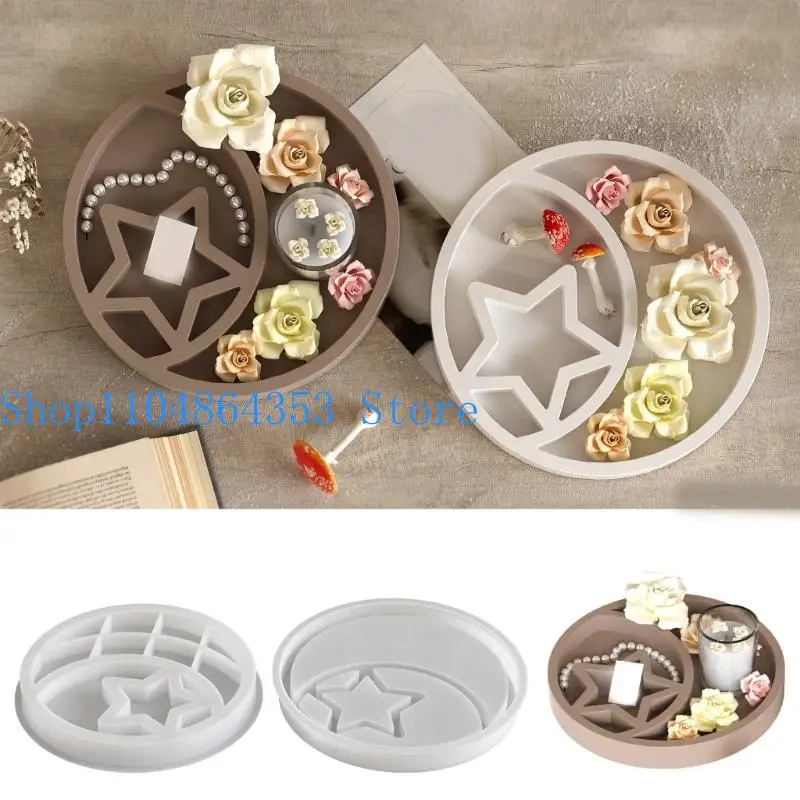 652F Easy Release Sturdy Silicone Mould for Round Tray and Art Supplies Projects