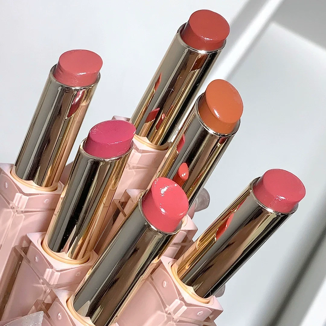 Water Light Jelly Lipstick Lip Glaze Rose Tea Brown Crystal Lip Balm Solid Moisturizing Lasting Korean Tint Makeup Girl Cosmetic