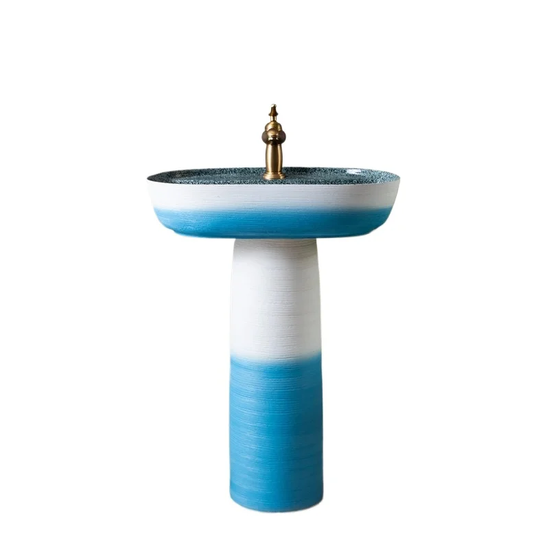 

Floor-standing sink basin column sink terrace creative small apartment type