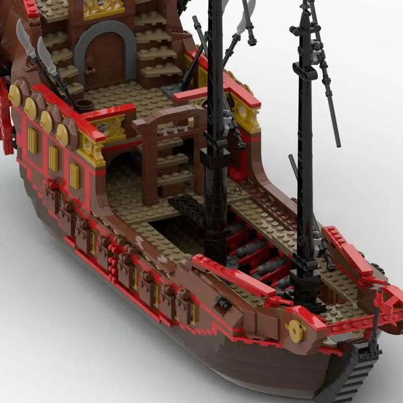 Новый 1692 шт. Moc европейские средневековые пираты серии императрица военный корабль Diy творческие идеи императорские флагманские игрушки подарки пазлы на заказ