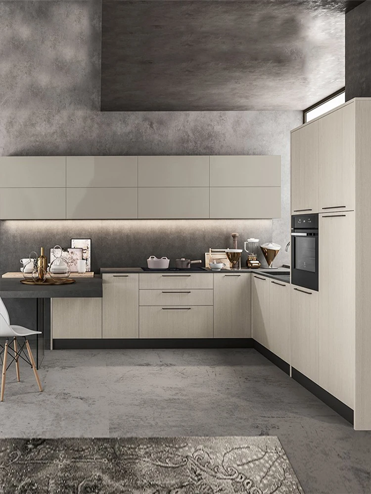 CBMMART Customized Kitchen Cabinets Classic Italy Style Wooden Cabinet