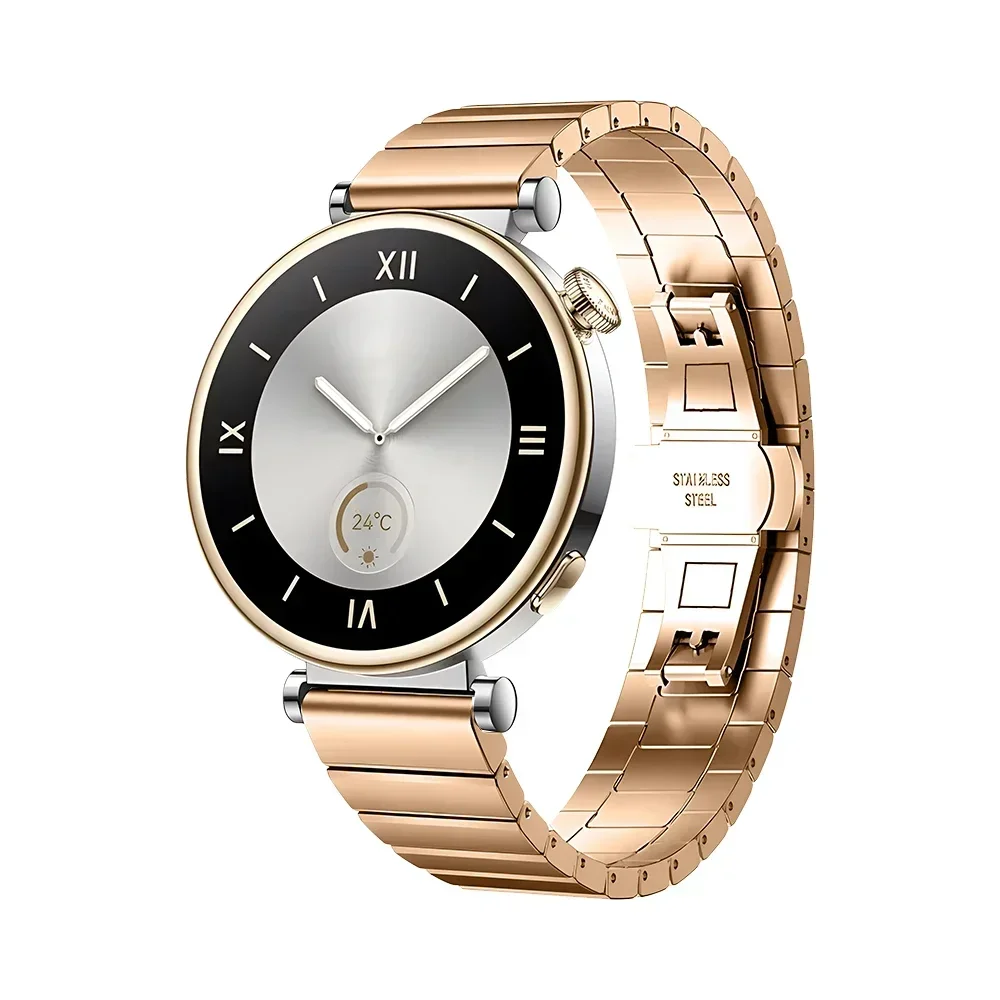 18mm 20 22mm Stainless Steel Band for Huawei Watch GT 4 41mm 3 pro 46mm for Samsung Galaxy 45/6 S3 Strap for Amazfit 47 Balance