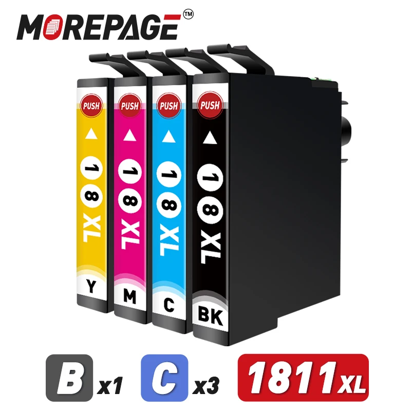 

18XL Ink Cartridge For Epson T1811 1812 1813 1814 XL Compatible XP30 XP412 XP102 XP212 405 205 302 402 415 Printer