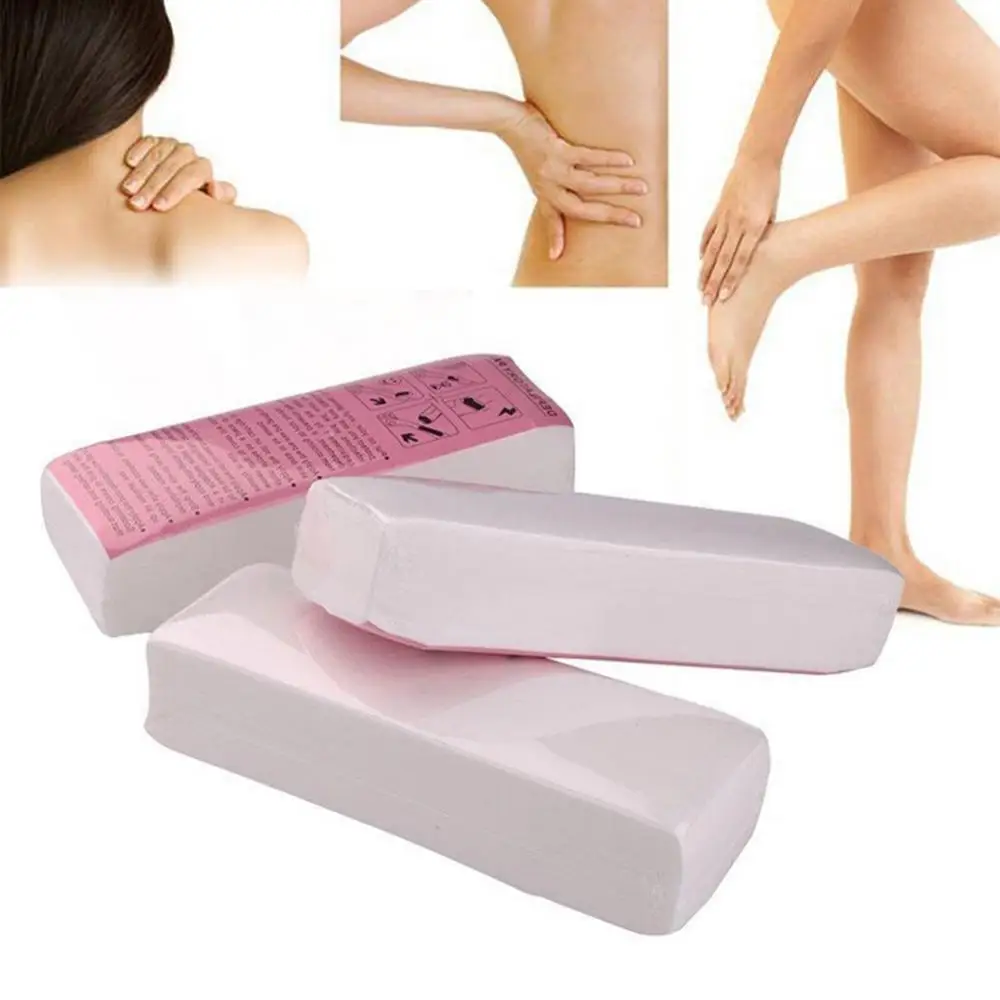 100Pcs Lady Disposable Non-woven Wax Depilatory Paper Wax Strips Pad Arm Leg Hair Removal Strip Hair Removal Shaving Waxing Legs