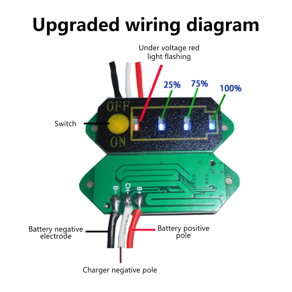 18650 Lithium Battery Power Display Charging Indicator Battery Meter Capacity Monitor Lithium-ion Battery Indicator 1S 2S 3S 4S