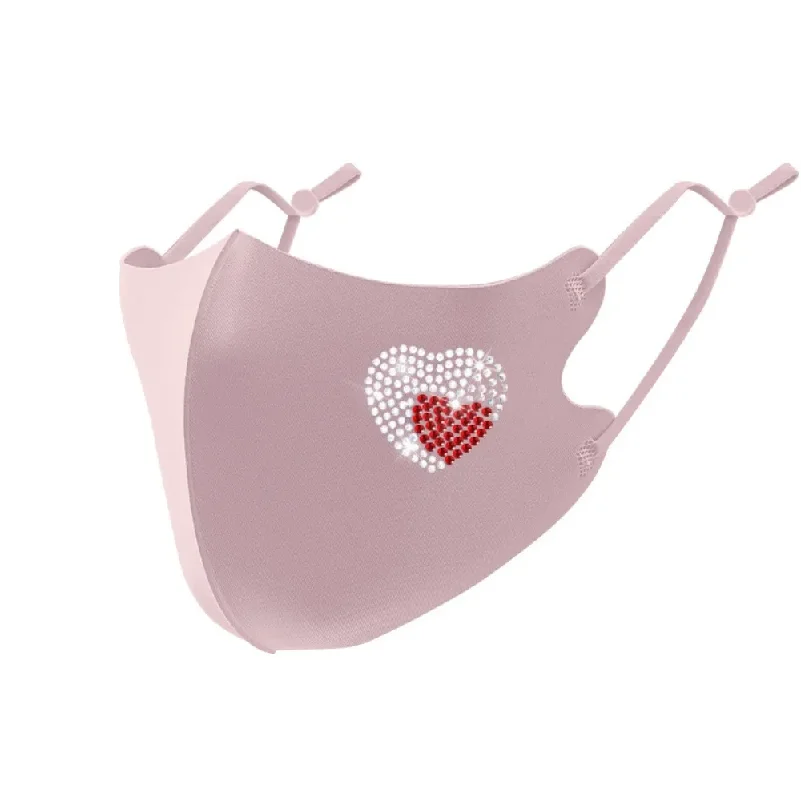 

New Breathable Diamond Masks Anti-UV Reusable Sunscreen Mask Anti Dust Skin-Friendly Riding Face Mask Outdoor Sports