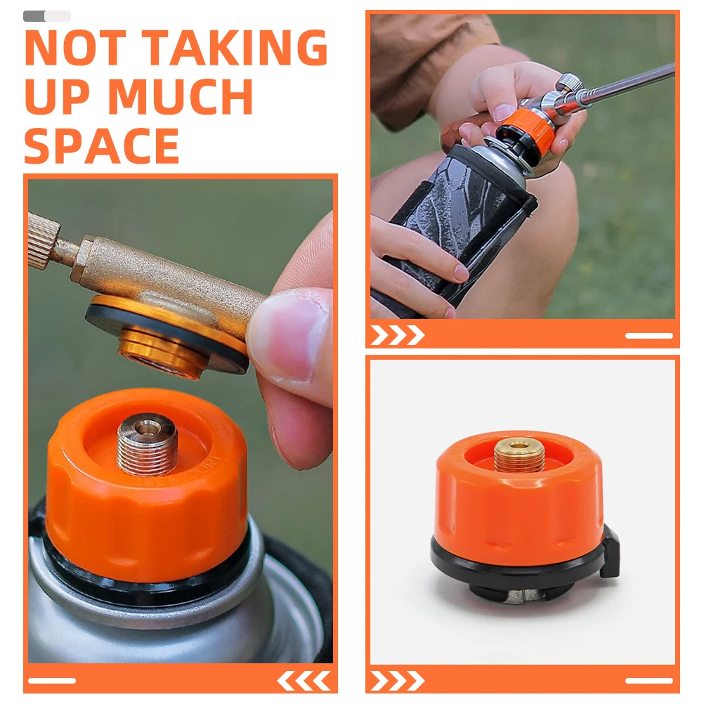 

Portable Gas Tank Adapter Converter for Camping Small Propane Burner Outdoor BBQ Tool Compact Stove Connector Gas Refill Kit