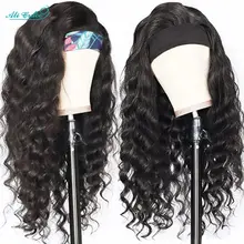 Human Hair Wave Headband Wig for Women #2