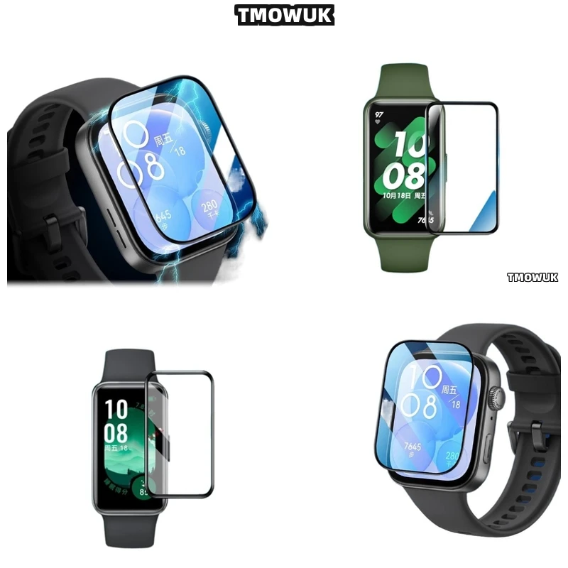 

For Huawei Band 6 7 8 9 10 B6 B7 Watch D2 Fit 3 4 Pro Special Edition Full Cover Screen Film 3D Curved Flexible Protector