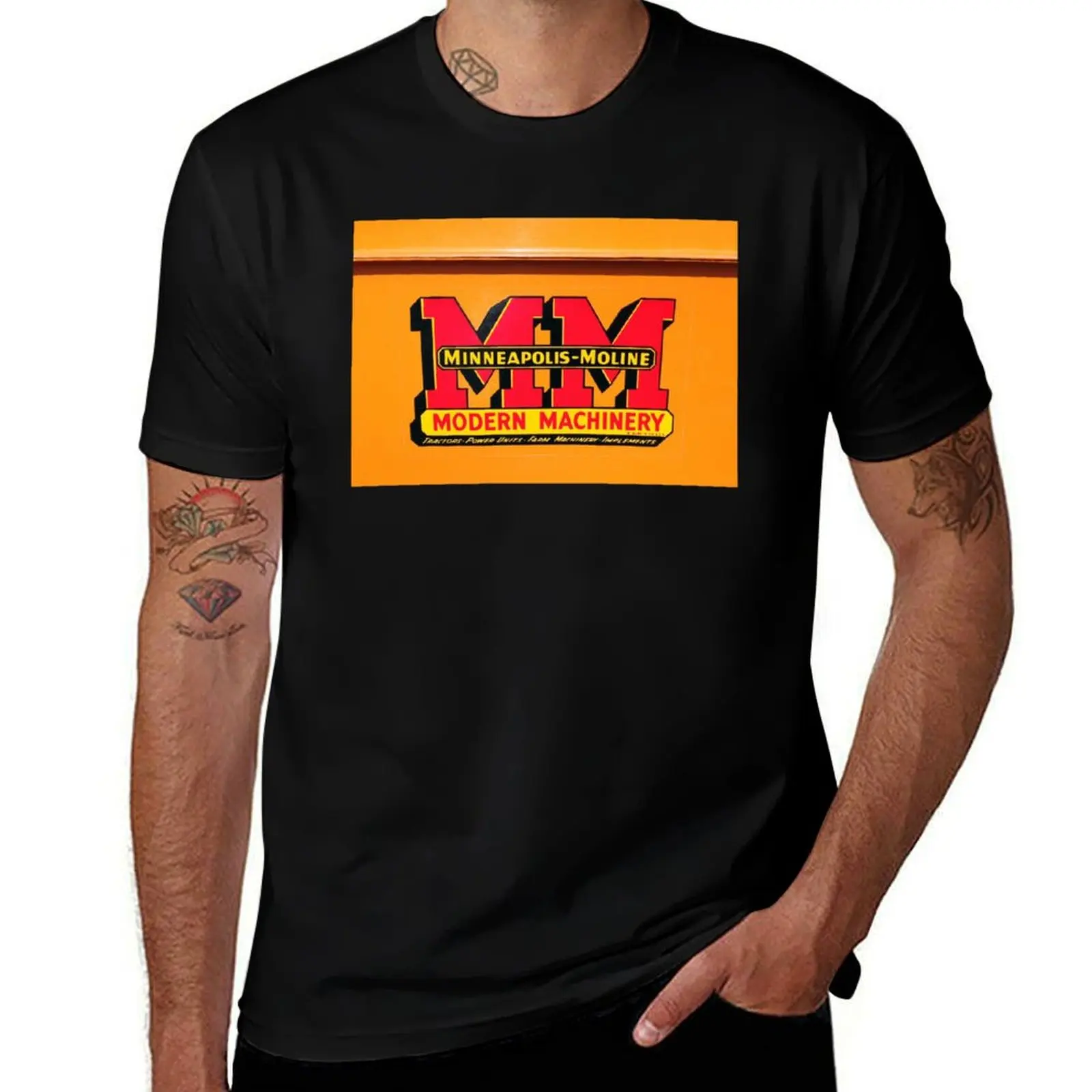 

Vintage Modern Machinery T-Shirt cotton t shirt man man t shirts high quality luxury brand T-Shirt