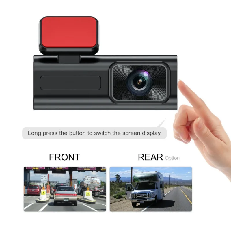 A2124K HD Dash Cam Car Mirror Video Front 4K+Rear+WiFi+GPS+64G Card 20.0million Dual Lens