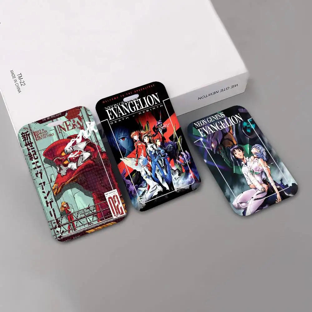 E-Evangelion Anime Lanyard For Keys Chain Credit Card Cover Pass Charm Straps ID Badge Holder Key Accessories Gifts