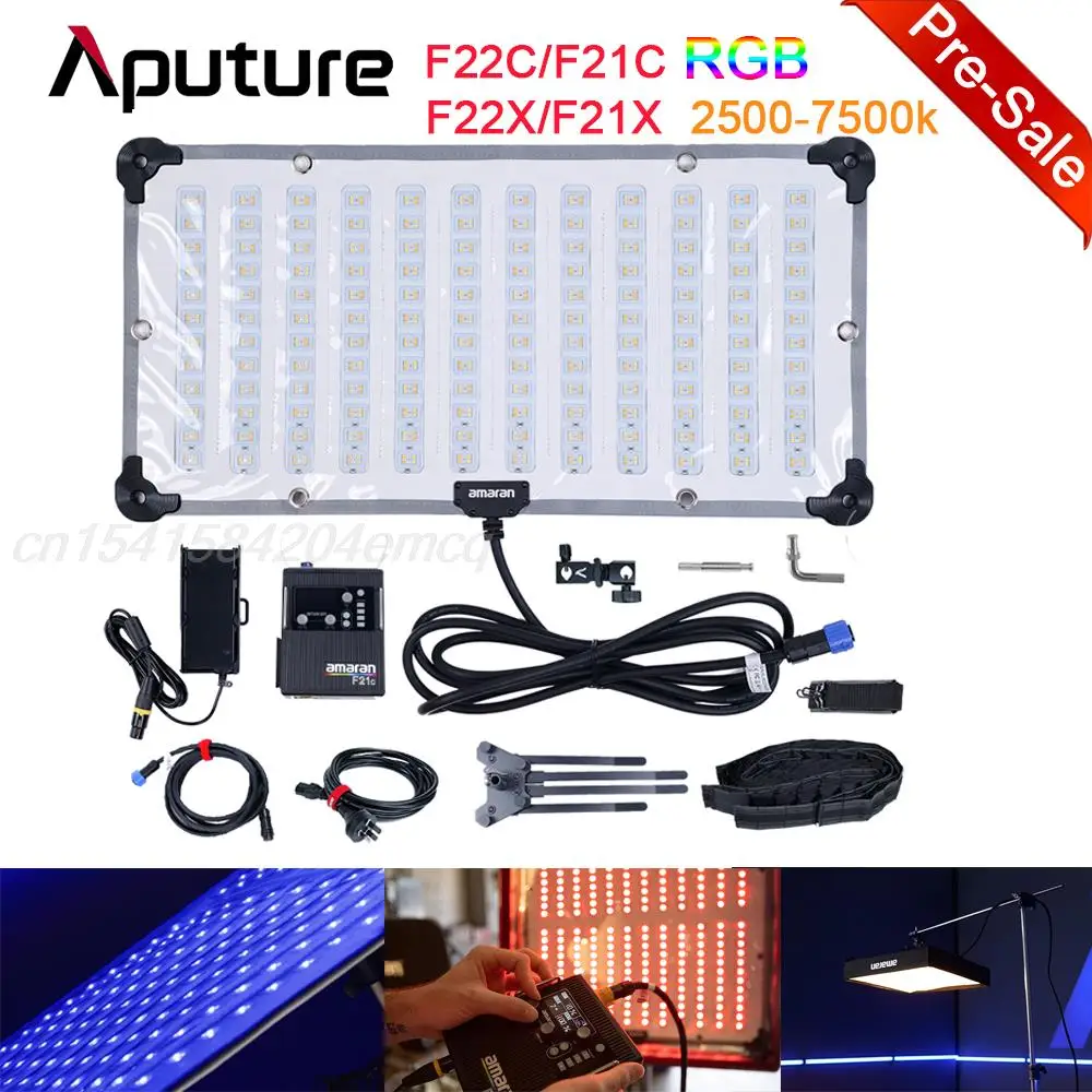 

In stock Aputure Amaran F22X/F22C/F21C/F21X RGBWW Full Color Video Light Flexible LED Light 2500-7500K Studio Lamp Softbox