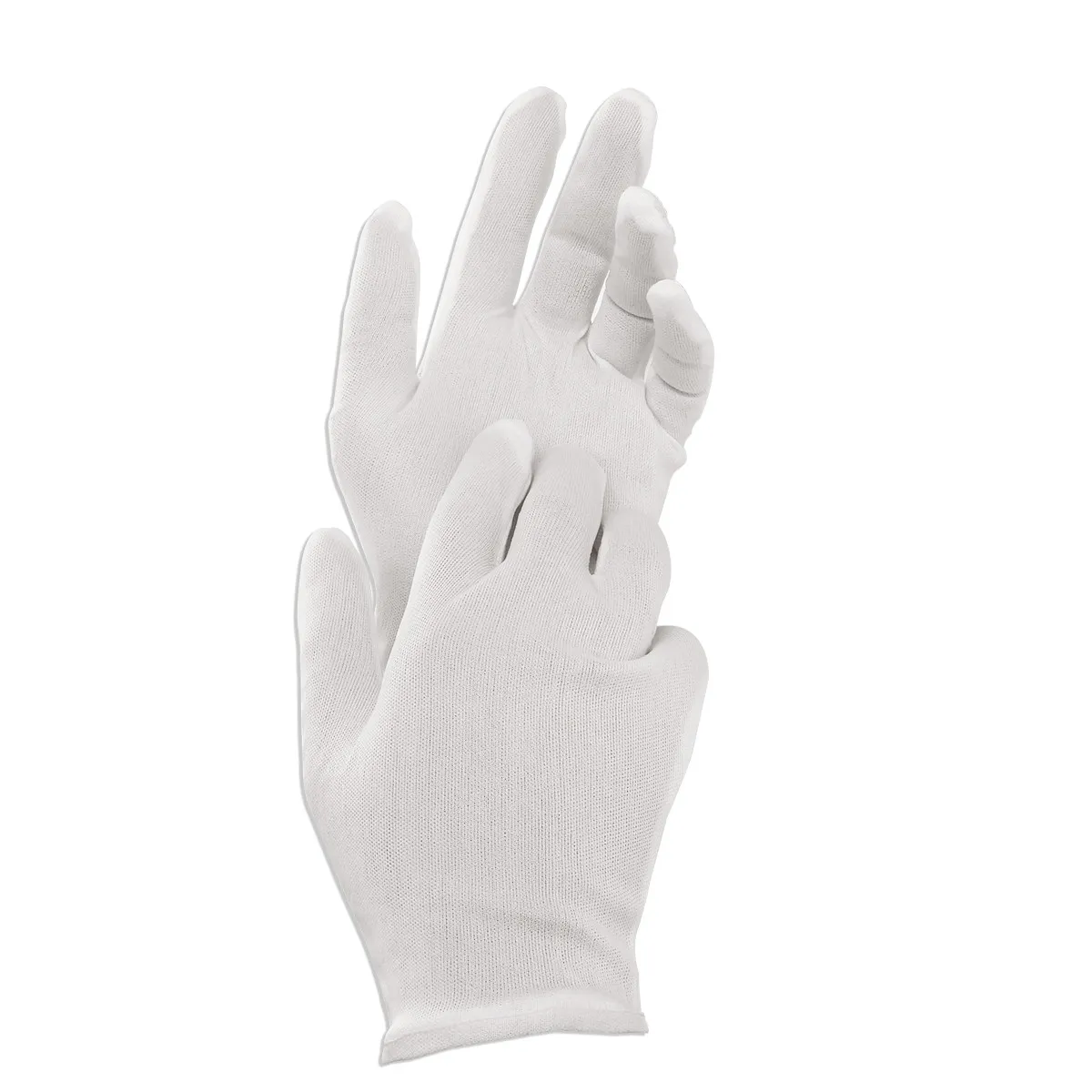

8Pairs White Nylon Protective Gloves Lightweight Film Handling Gloves Fingerprint Resistant Comfortable Reusable for Photos