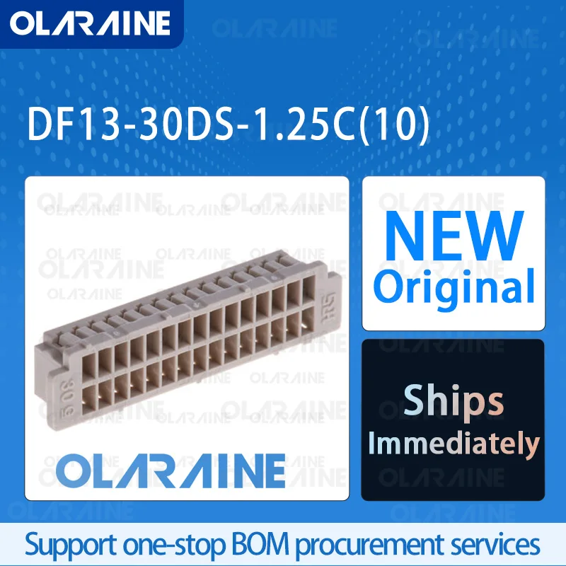 

50/200/500Pcs DF13-30DS-1.25C(10) 100% brand new and original IC chip Headers and wire housings Connector 30 Position 1 A