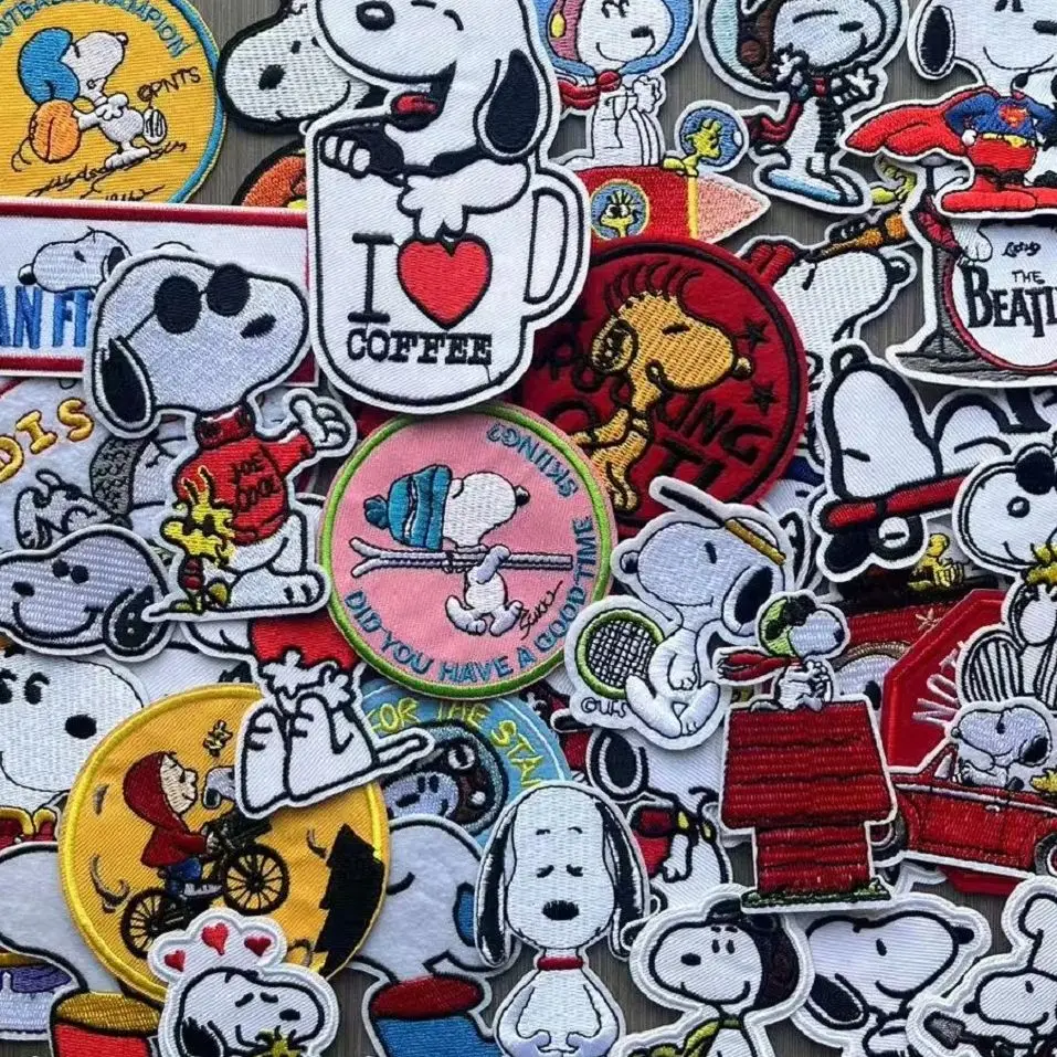 

5/13/35Pcs Cartoon Cute Dog Migru Hare Retriever Patch For DIY Child Clothes Iron on Embroidered Patches Sew Jeans Hat Applique