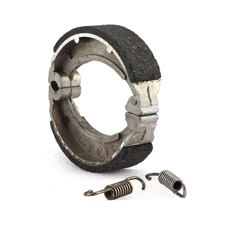 Metal Spring Motorcycle Motorbike Brake System Shoe Drum Pad 80MM x 80MM x 20MM Brake shoes