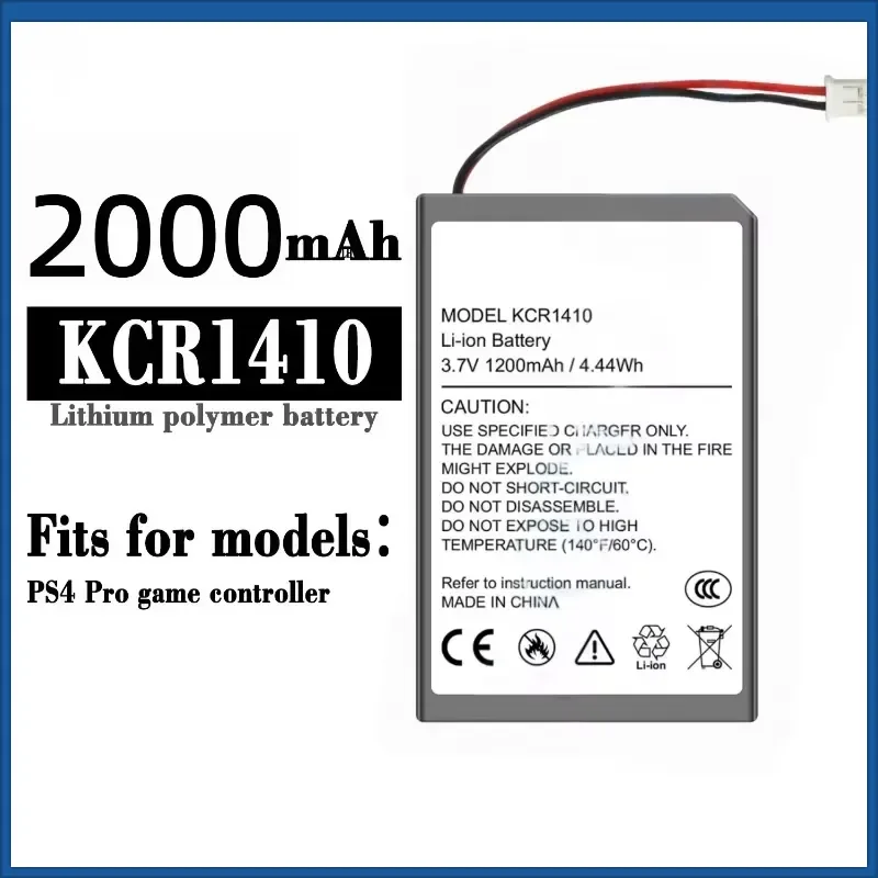 2000mah 3.7v Wireless Controller Playstation GamePad Battery for SONY PS4 PS4 PRo Wireless Controller Rechargeable Battery
