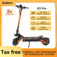 2025KuKirin G3Pro Electric Scooter1200W*2 EScooters 52V 23.2Ah 80KM Range 65Km/h Speed 10\