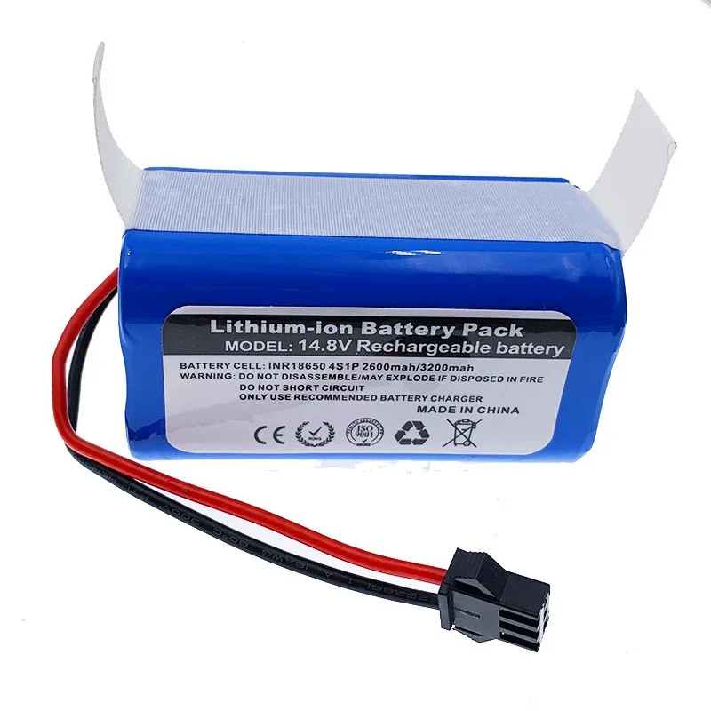14.8V 2600mAh/3200mAh Battery for Ecovacs CEN360 CEN361 DH35 DH39 DH45 DN620 DS37 Robot Vacuum Cleaner Spare Parts Battery