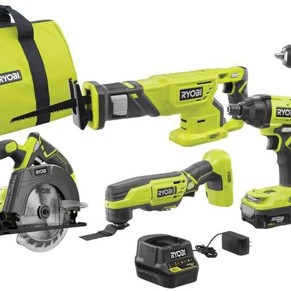 

P1819 18V One+ Lithium Ion Combo Kit (6 Tools: Drill/Driver, Impact Driver, Reciprocating Saw, Circular Saw, Multi-Tool, LED Wor