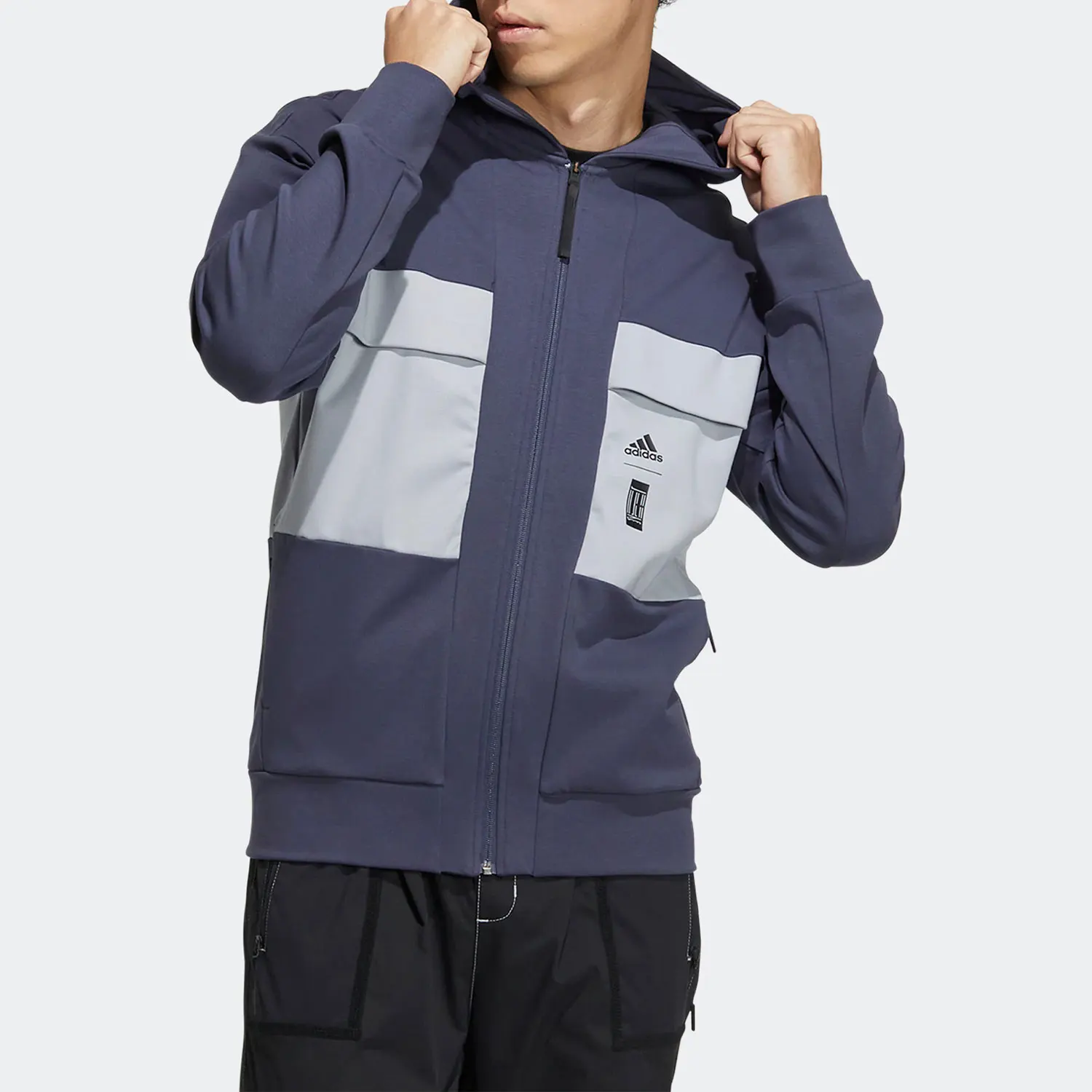 Adidas genuine spring new casual hooded men's sports jacket HE5139