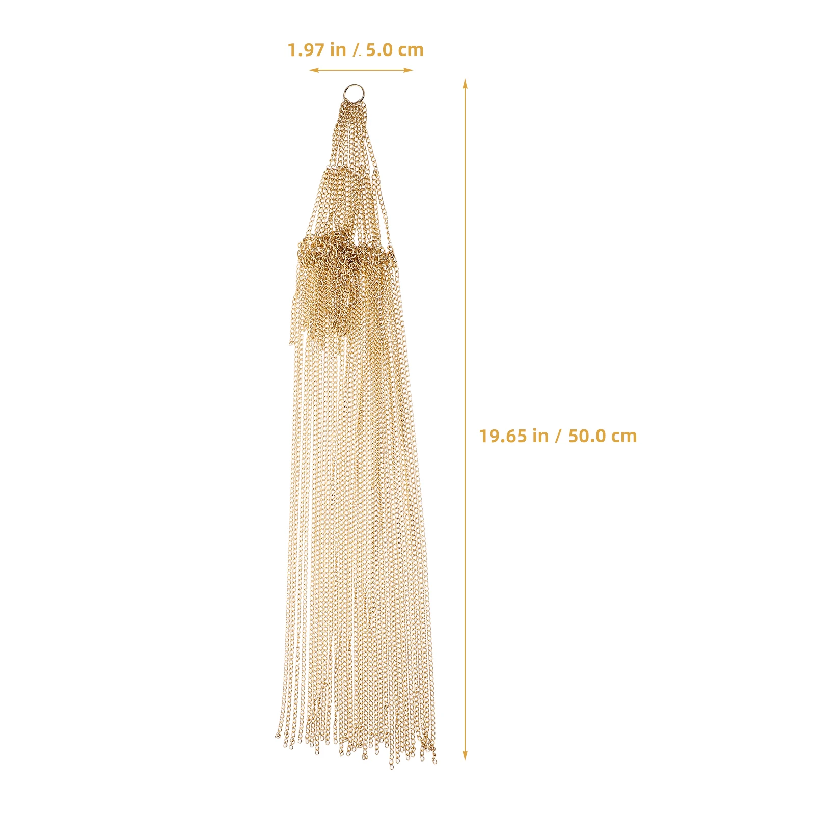 

Alloy Head Chain Women Tassel Accessories Long Forehead Jewelry Chains Golden Color Lightweight Stylish Design Wedding Bridal