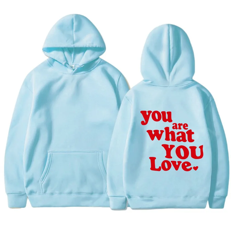 Winter Velvet Hoodie Wish You Were Here Letter Printed Casual Hoodie Pocket