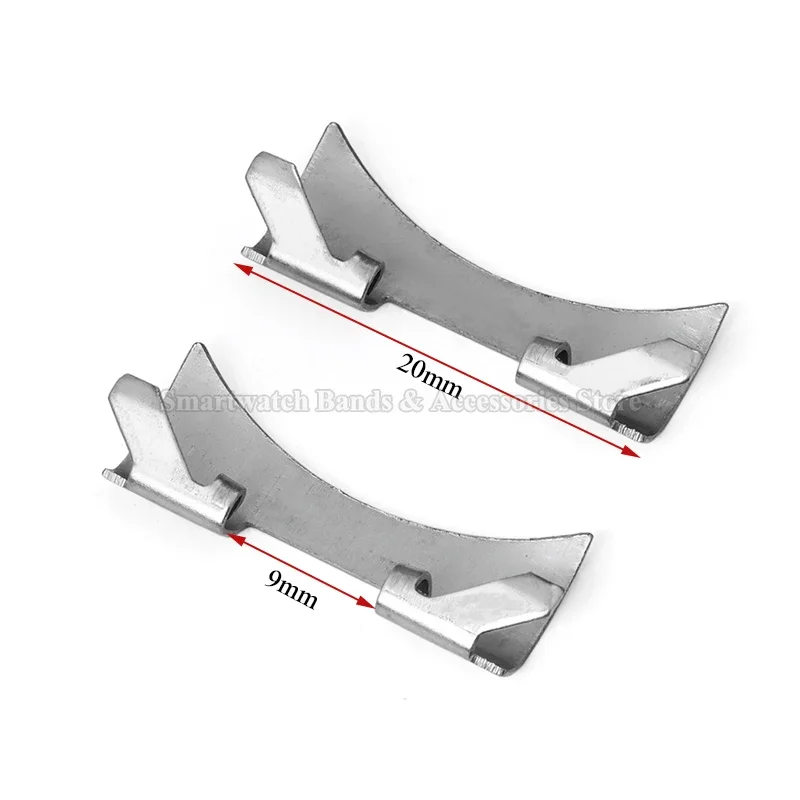 12/14/16/18/19/20mm 22mm 24mm Stainless Steel Adapter for Rolex for Seiko Curved End Link Strap Connector Watch Band Accessories