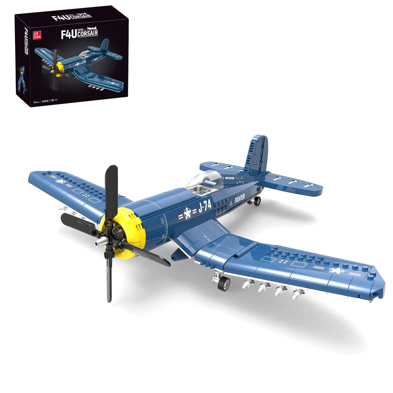 

Corsair Fighter Aircraft Model Kit - WW2 Navy & Marine Corps Warbird Building Blocks Toy for Boys Military Airplane Birthday