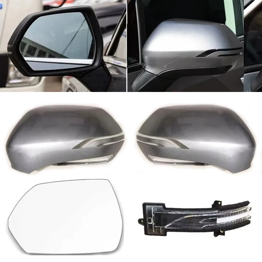

Rear View Mirror Cover Housing Shell Cap Turn Signal Light Lamp Heated Glass Lens For Geely Okavango VX11 HAOYUE 2020 2021 2022