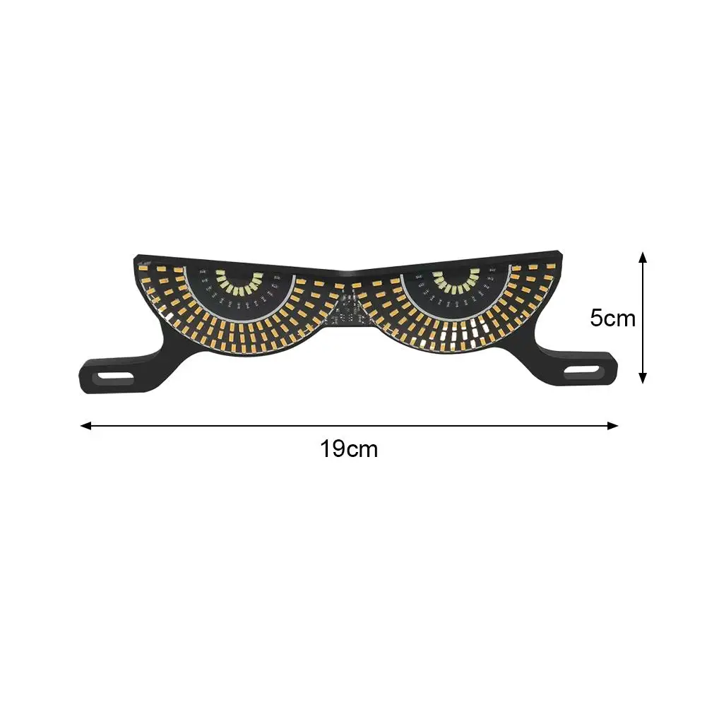 12 فولت دراجة نارية لوحة ترخيص ضوء عين الشيطان تعديل الذيل ضوء الزخرفية المحيطة مصباح عين الشيطان ستروب أضواء الإشارة