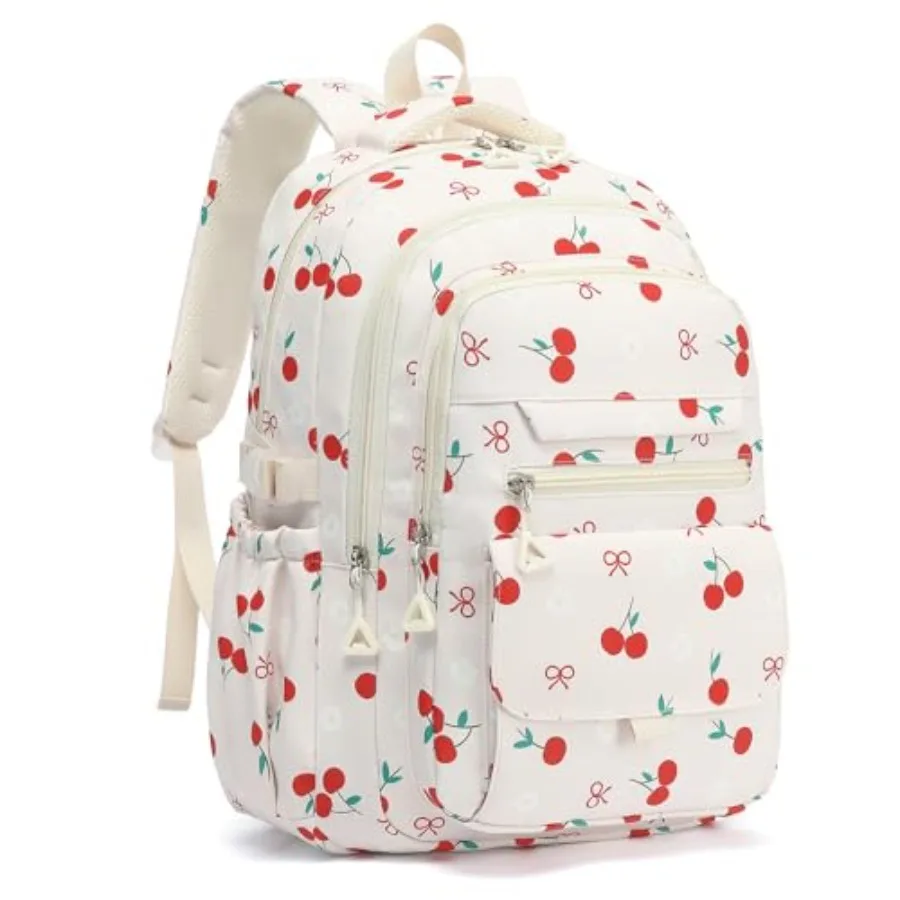 

Girls School Cherry Backpack for Kawaii Bookbag College Daypack, Cherry