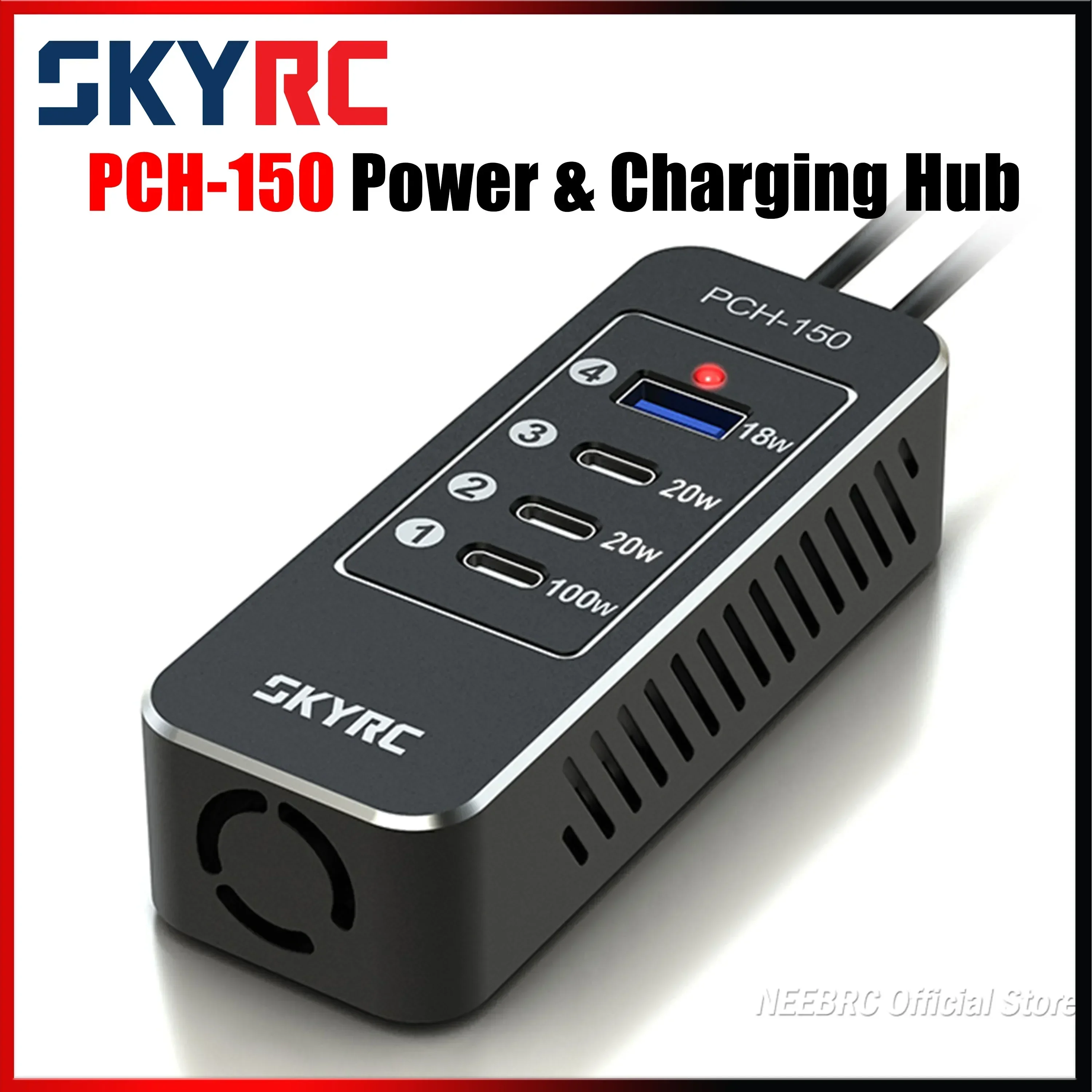 

SKYRC PCH-150 Power & Charging Hub 158W Compare with T1000 Maestro Charger D200neo Discharger for Remote Control Device Part