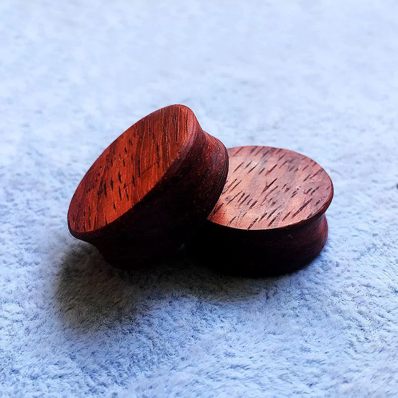 8mm-100mm Handmade Texture Wooden Ear Plugs Tunnels Unisex Screw Tunnel Plug Ear Piercing Stretchers for Ear Expansion Big Size