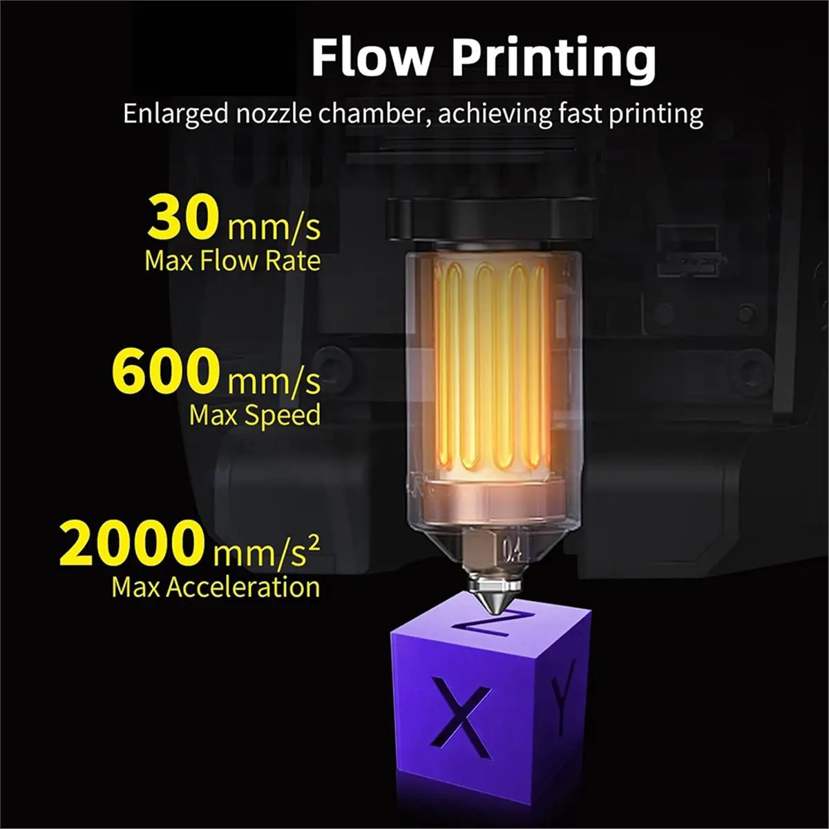 

(A75T) Комплект керамического нагревательного блока K2 Plus Hotend с металлическим интегрированным быстросменным соплом 0,4 мм, 350°C ° Высокотемпературные комплектующие для 3D-принтеров
