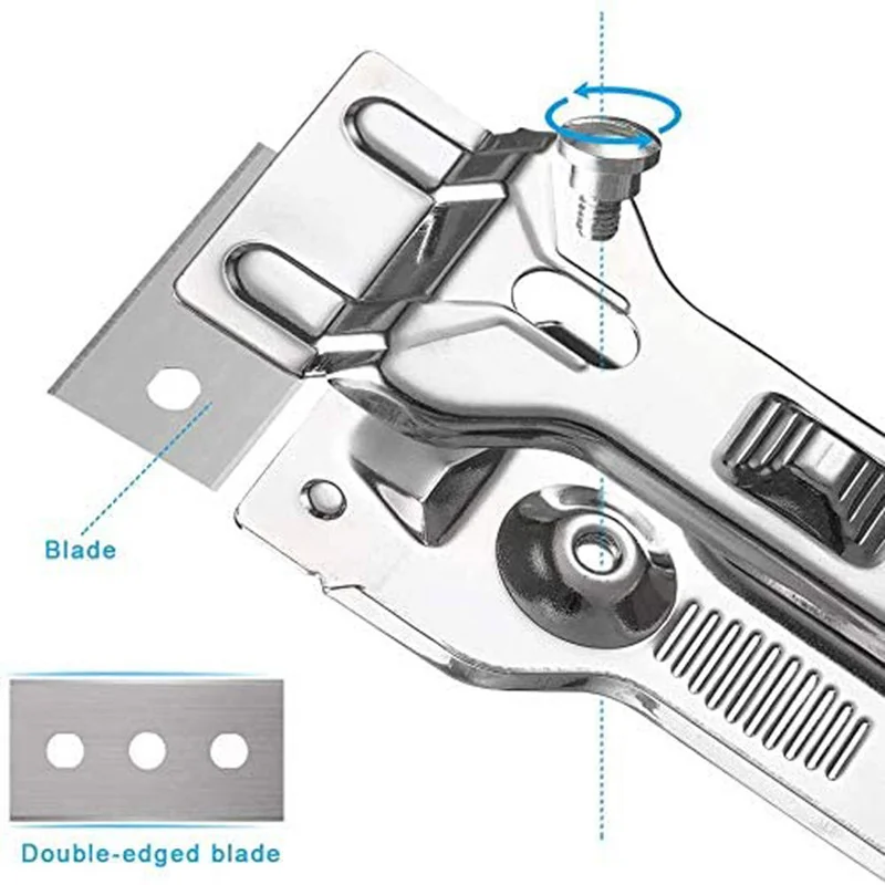 Stainless Steel Multifunction Glass Ceramic Hob Scraper Cleaner Remover with Blades For Cleaning Oven Cooker Tools Utility Knife