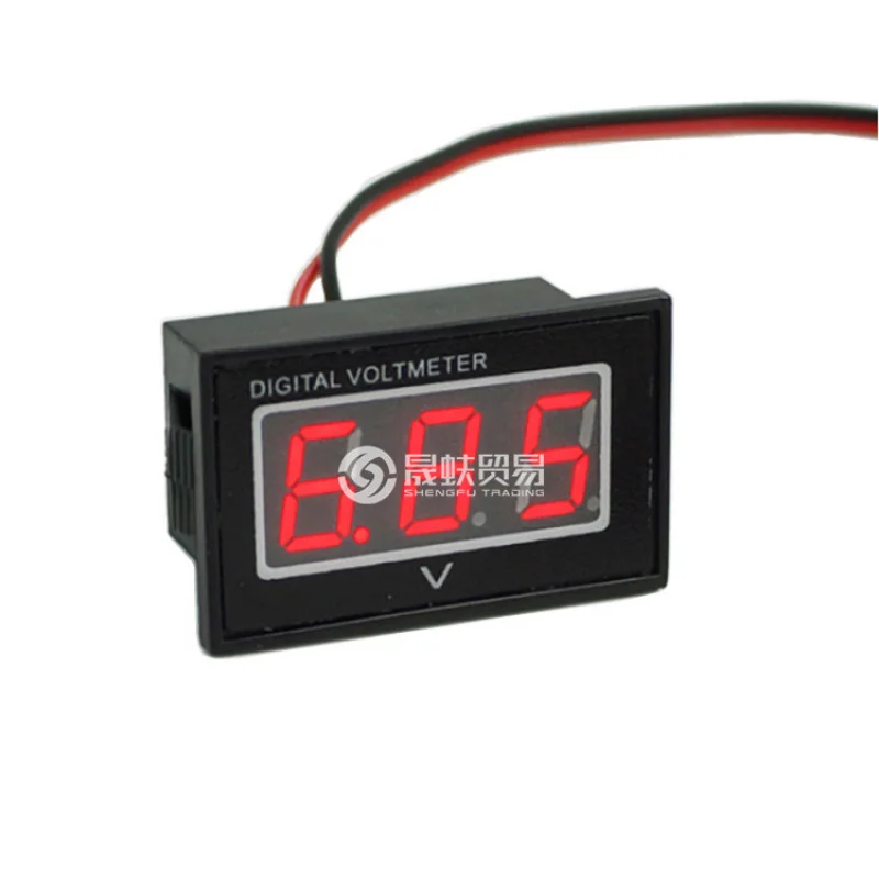 Sealed Waterproof Two-Wire Digital Voltmeter Head Dc3V-30Vwith Reverse Connection ProtectionV40DRed, Green and Blue