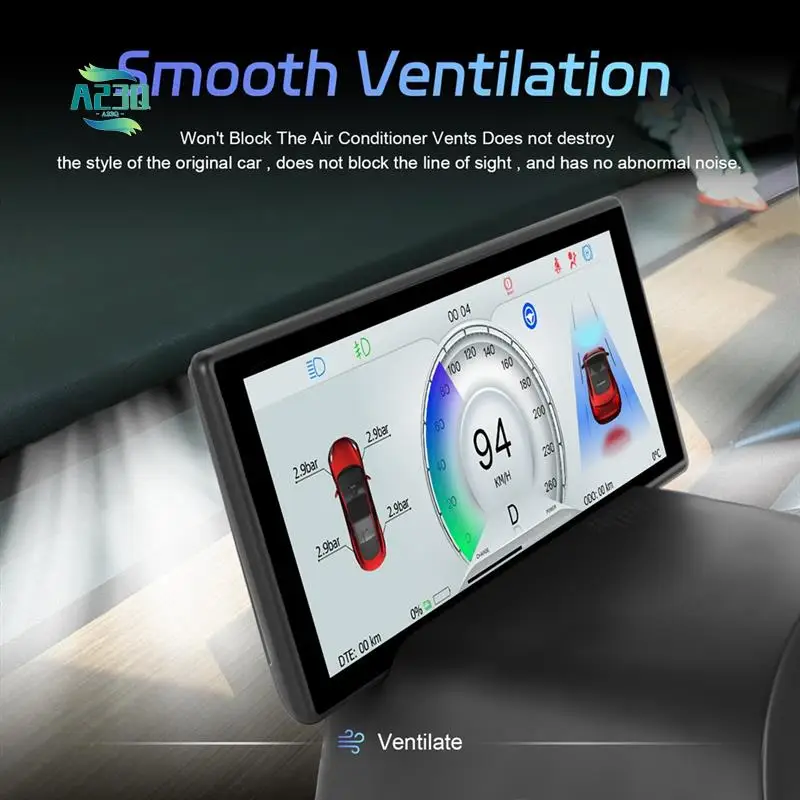 

A23Q-6.2 Inch HUD HD IPS Dashboard Display Screen For Tesla Model 3 Model Y 2017-2023 Instrument Dashboard Head Up Display