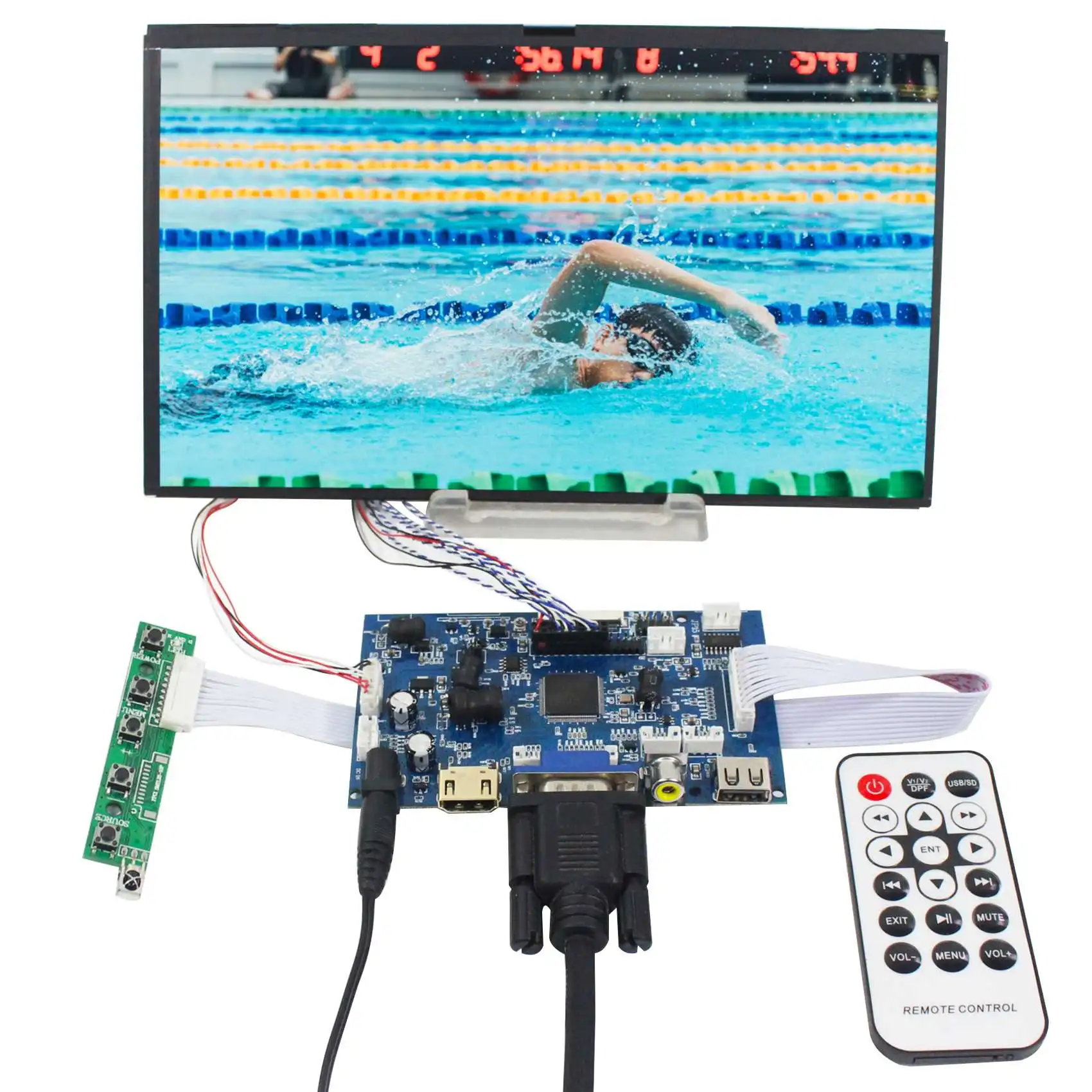 

HDM I VGA AV USB LCD Controller Board 10.1 in B101XAN01.3 1366X768 LCD Screen