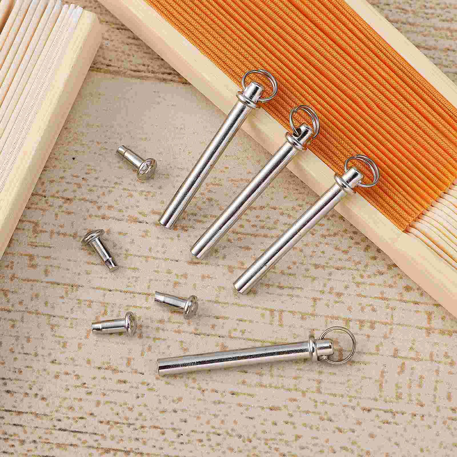 5 Sets Fan Accessories Portable Handheld Folding Repairing Kit Shafts Nut Rivets Bamboo Paper Tray