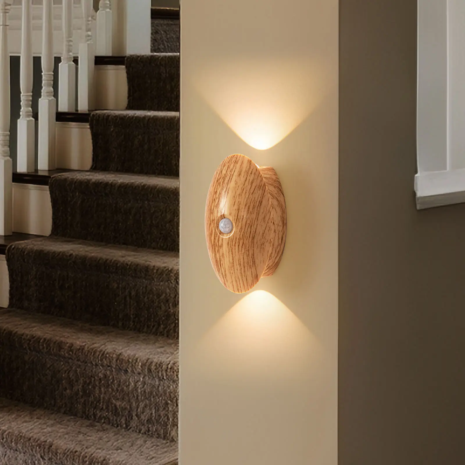 

Motion Sensor Wireless Magnetic Smart Home Decor Night Lights Usb Rechargeable Led Wall Lamps Bedroom Bedside Lights for Home