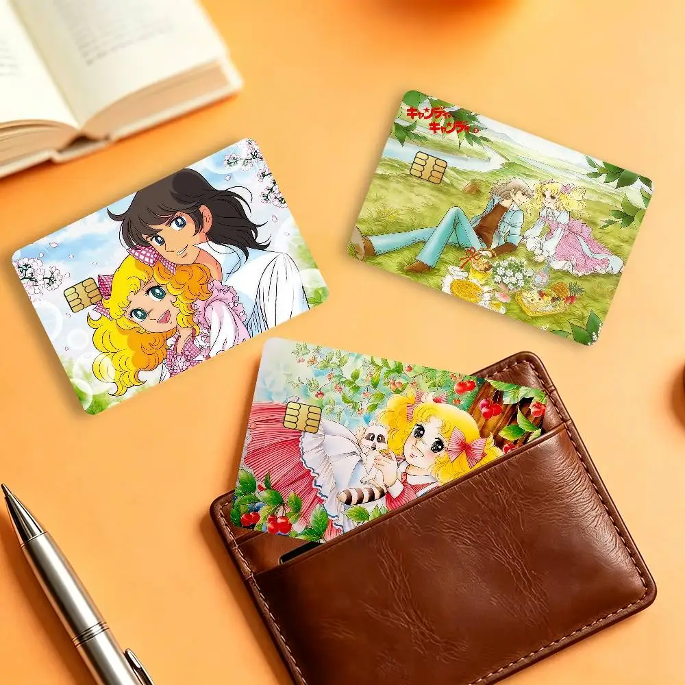 Anime Candy Candy Waterproof Card Stickers For Credit Cards Debit Cards And Transit Cards 4pcs