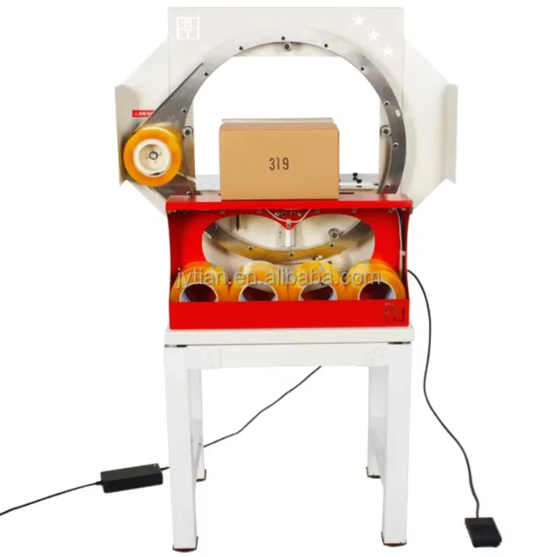 

Semi Automatic Electric Motor Case Carton Box Taper Sealer Packing Machine with Wood Packaging