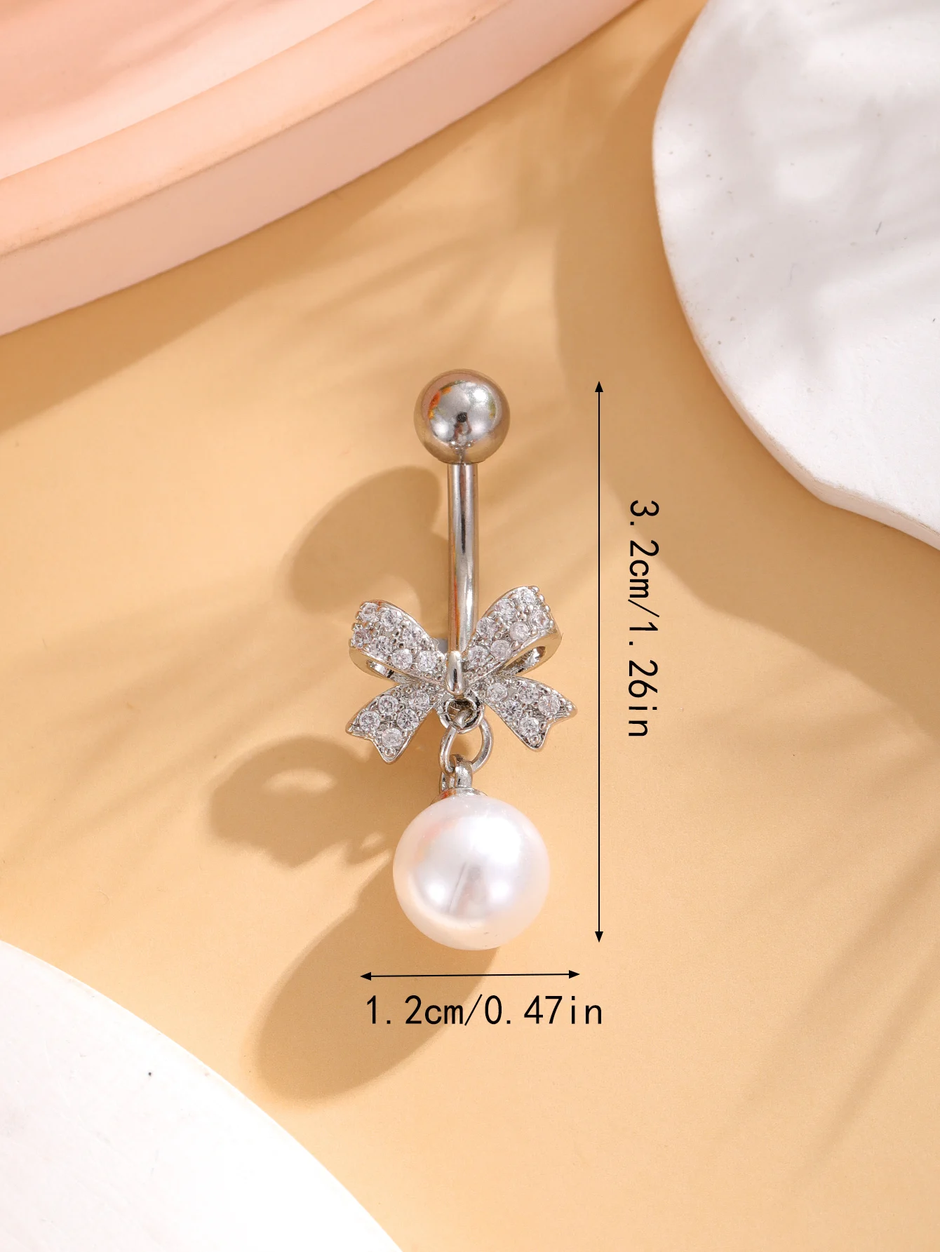 3-6 Teile/los Chirurgenstahl Kristall Bauchnabelpiercing Set 14G Schlange Perle Herz Bauchnabelpiercing Nombril Umbigo Bulk Nabelringe – Detail 9
