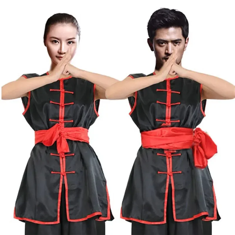2026 New Short-sleeve tai chi clothing kung fu clothes both men and women performance training clothing