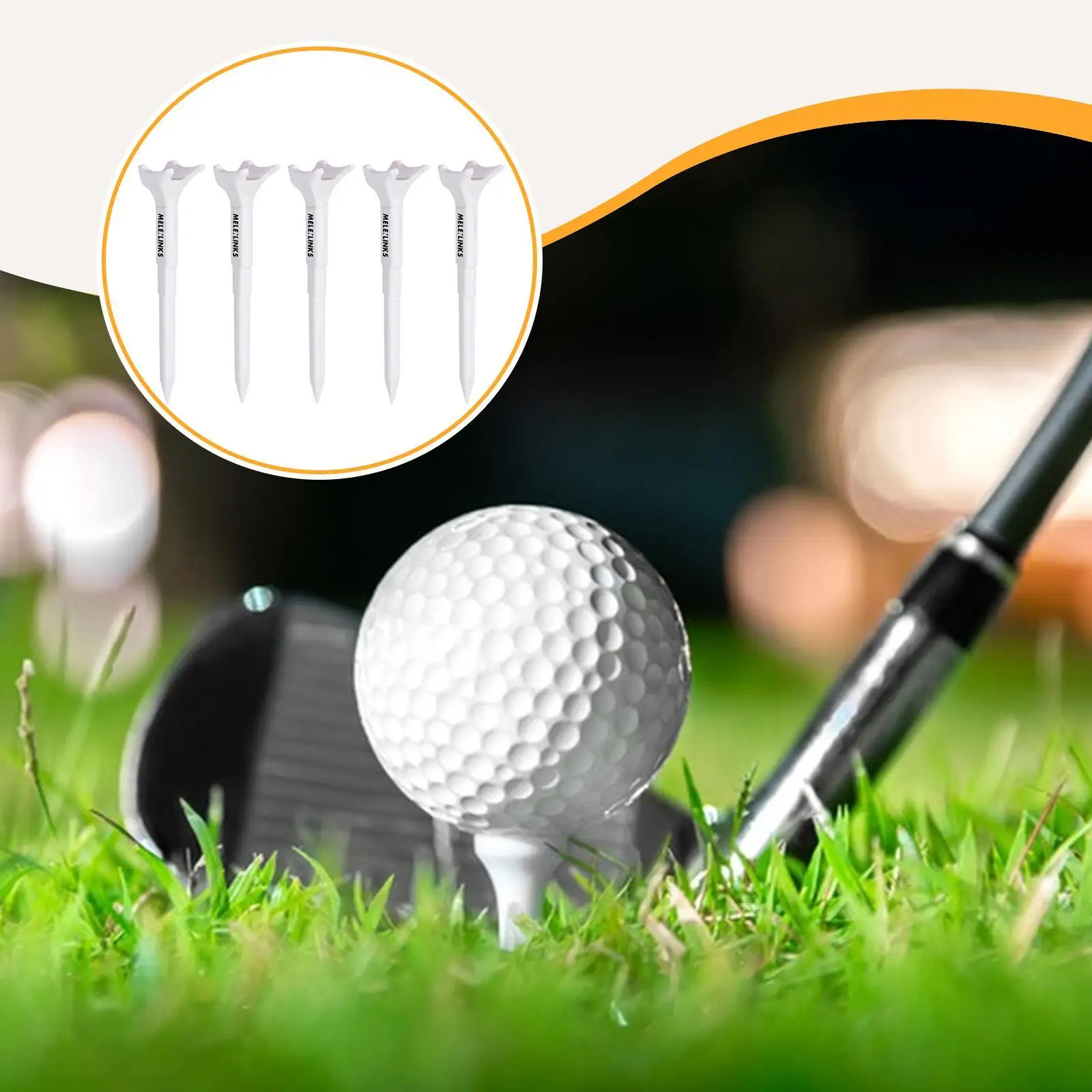 

5x Golf Tees 5 Degree Golf Ball Holder Increases Distance Speed Practice Tool for Sports Indoor Men Women Backyard Beginners