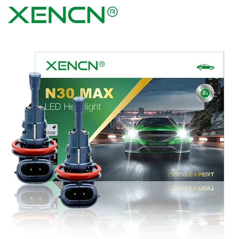 XENCN N30MAX H11 LED Headlight Lamp 6500K 12V/25W/30W Integrated design of intelligent centralized control OEM Made in China