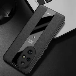 For Honor 200,200 Pro Case Luxury Lichi Leather+Soft TPU Ultra Thin Lens Protection Slim Matte Cover for Honor200
