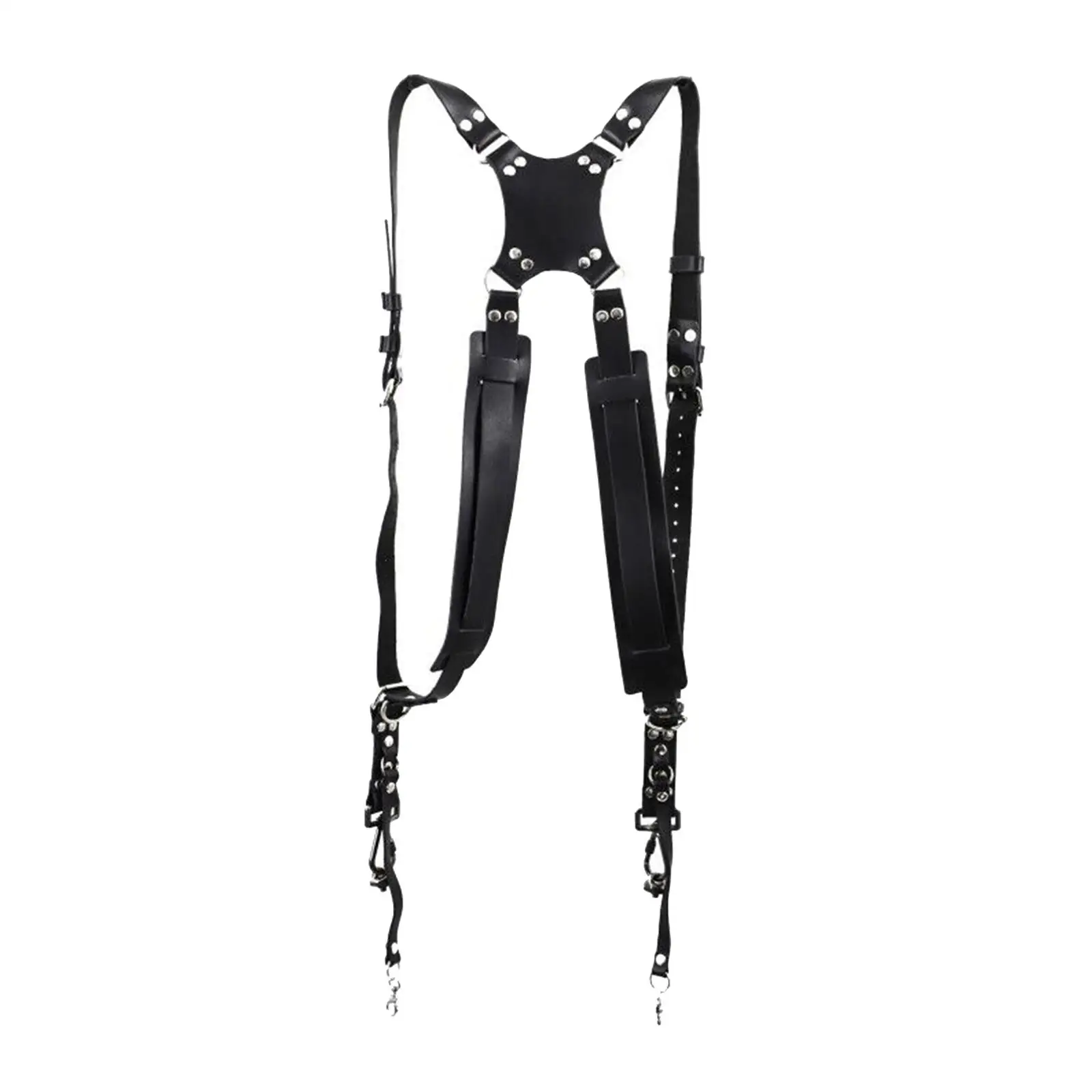 Real Cowhide Double Camera Strap Quick Release Chest Harness for Two Cameras Best Photographer Equipment
